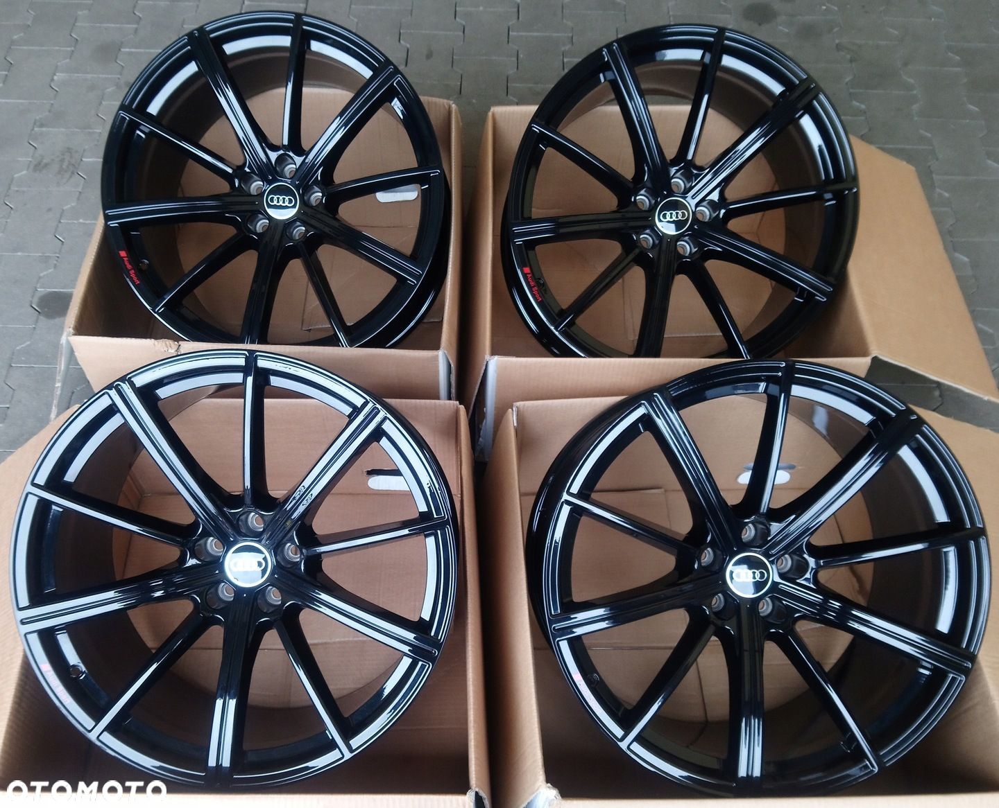 FELGI 21" 5x112 ORYGINAŁ AUDI RS6 RS7 Q7 Q8 S7 A7 SQ7 SQ8 BLACK - 1