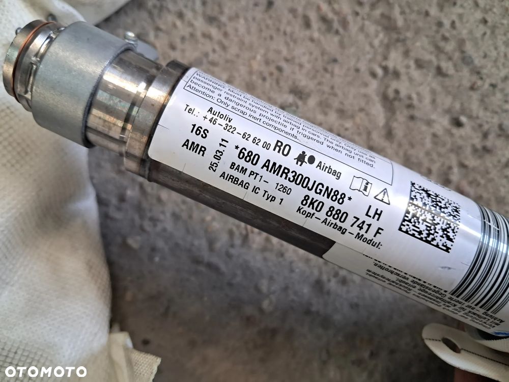 Kurtyna Poduszka Powietrzna Lewa/Prawa Audi A4 B8 - 4