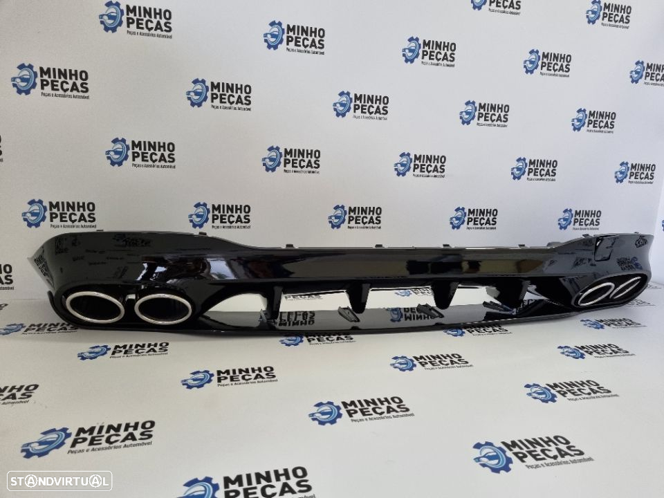 Difusor Traseiro Mercedes CLA (W118) Look CLA35 (Ponteiras Cromadas) - 5