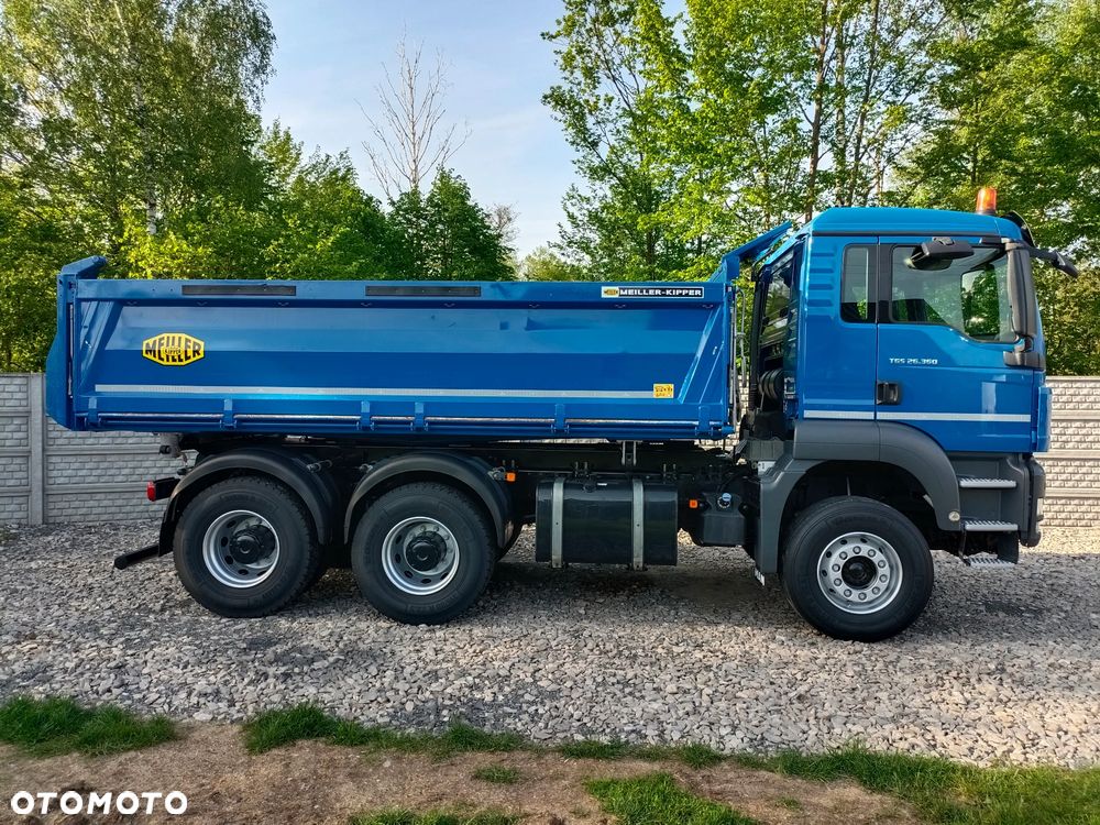 MAN TGS 26.360* 6x4 * 158400km* MEILLER KIPPER 3-stronny* BURTA 1m* RESOR* ZWOLNICE* Niespotykany* Stan Idealny* z NIEMIEC - 4