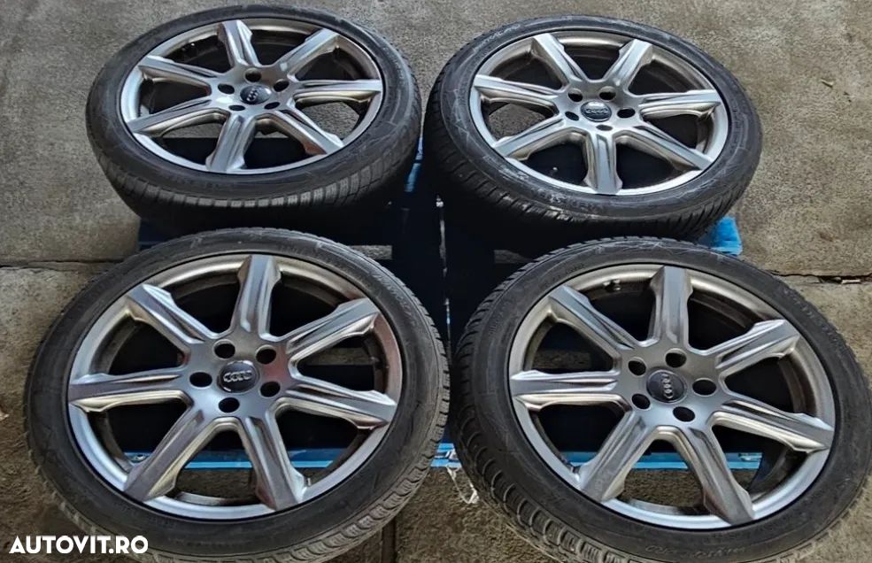 Set 4 Jante Audi OEM, 10 spite,  anvelope Vredestein 225/45 R 18 95W M+S - 1