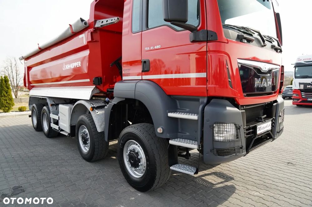 MAN TGS 41.480 / 8X8 / WYWROTKA TYLNOZSYPOWA / KH KIPPER / AUTOMAT / EURO 6 - 13