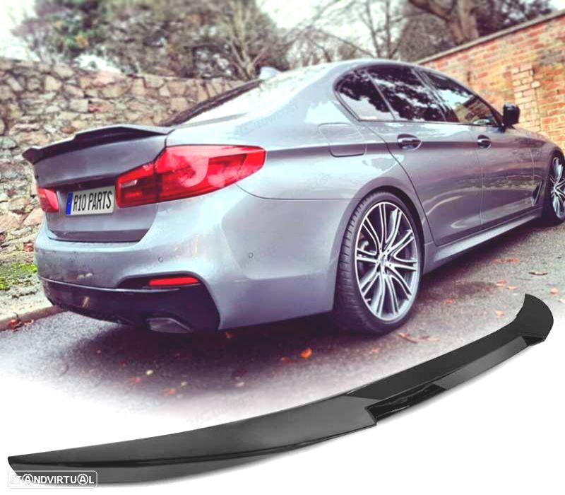AILERON LIP SPOILER BMW G30 17- LOOK M5 PRETO BRILHANTE - 1
