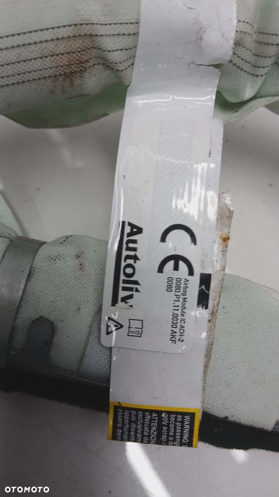 AIRBAG KURTYNA LEWA KADJAR PULSAR MICRA MEGANE JAZZ 0080P1110030 - 2
