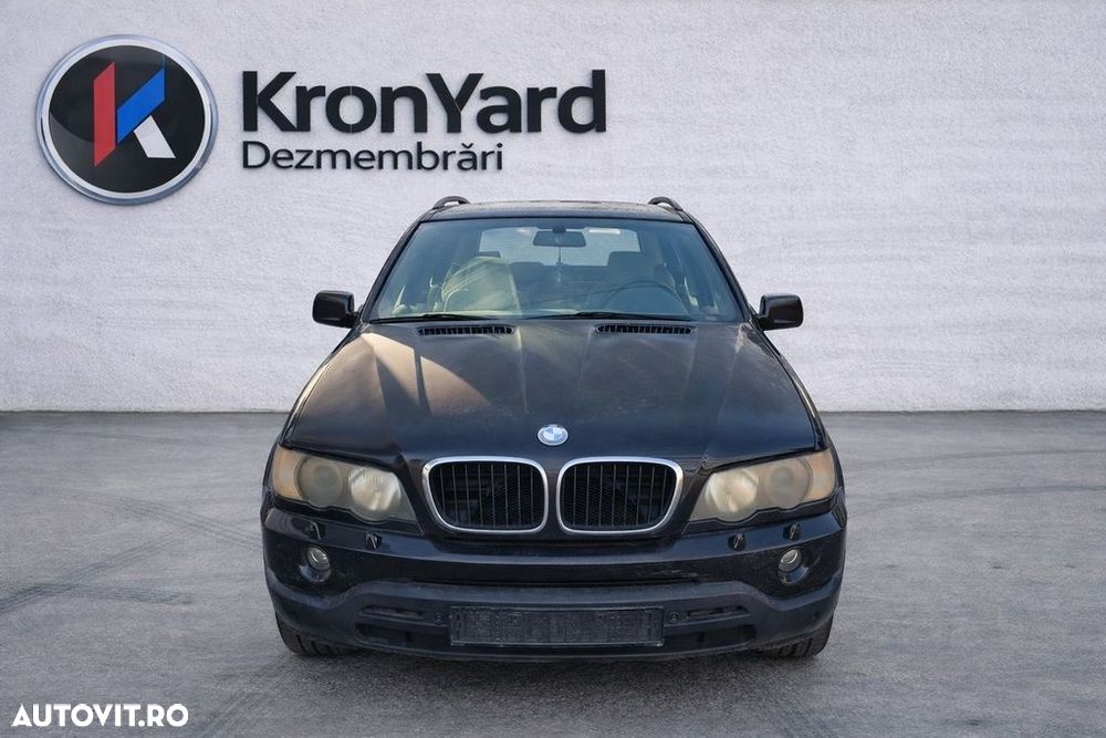 Bara fata BMW X5 E53 2000 - 2003 NEGRU (1115) Diesel model cu spalatoare far ZGARIAT - 9