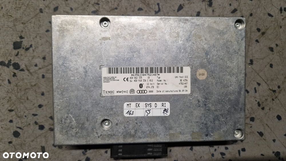 AUDI A6 C6 MODUŁ BLUETOOTH 4E0862335 - 1