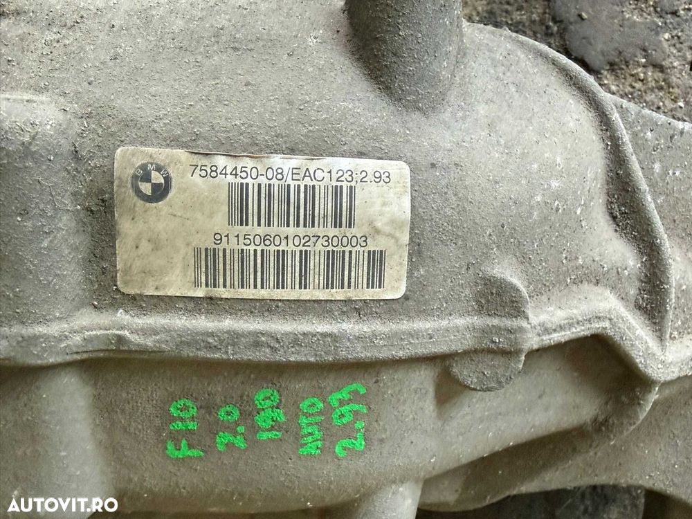 Grup diferential spate BMW seria 5 F10 F11 cod 7584450 raport 2.93 - 2