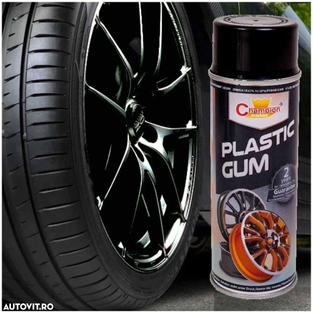 Spray vopsea cauciucata pentru jante [plastidip]negru,gri,alb,albastru - 1