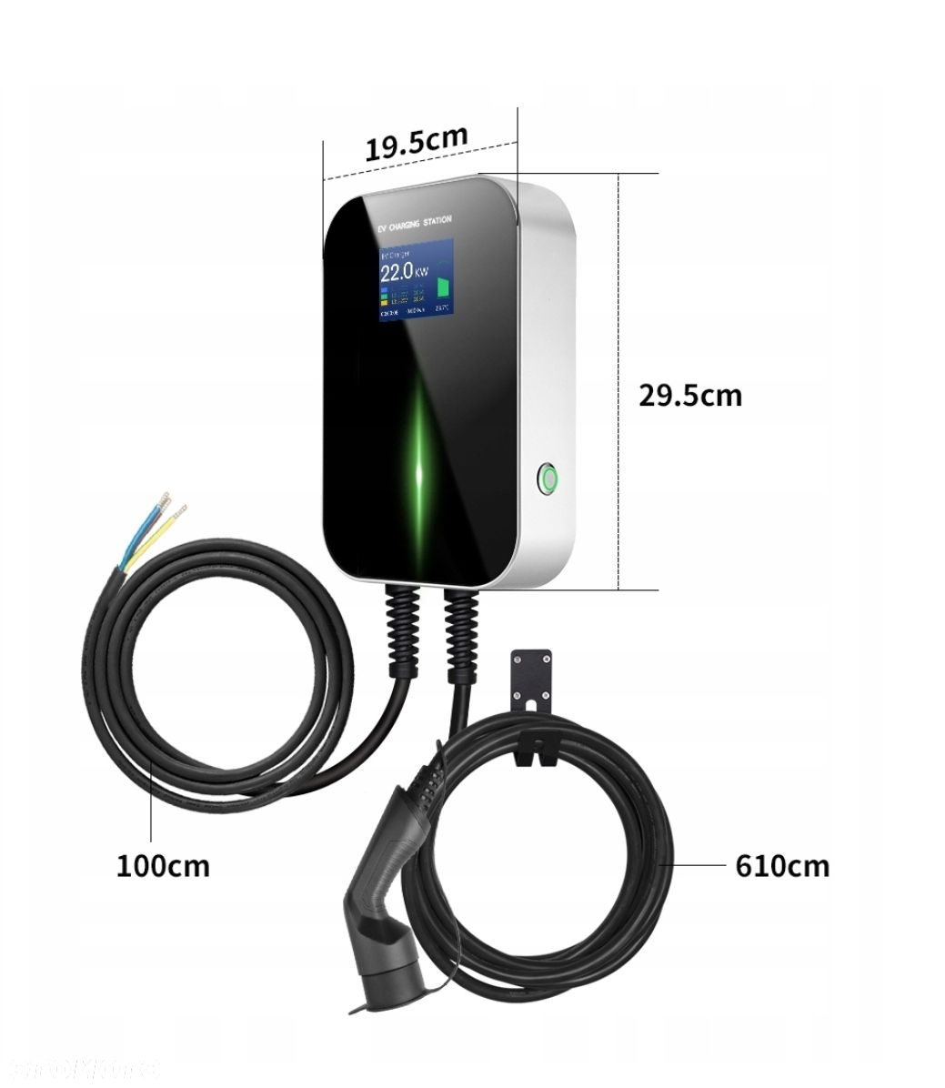 ŁADOWARKA DO SAMOCHODÓW ELEKTRYCZNYCH WALLBOX BESEN 22 KW IP66 APLIKACJA - 7