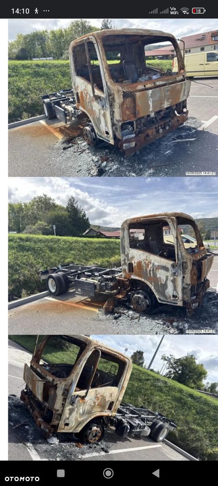 Isuzu NPR 75 H 5193cm Diesel 9500 km przebiegu!! 21r. Rama dokumenty most skrzynia biegów silnik kabina