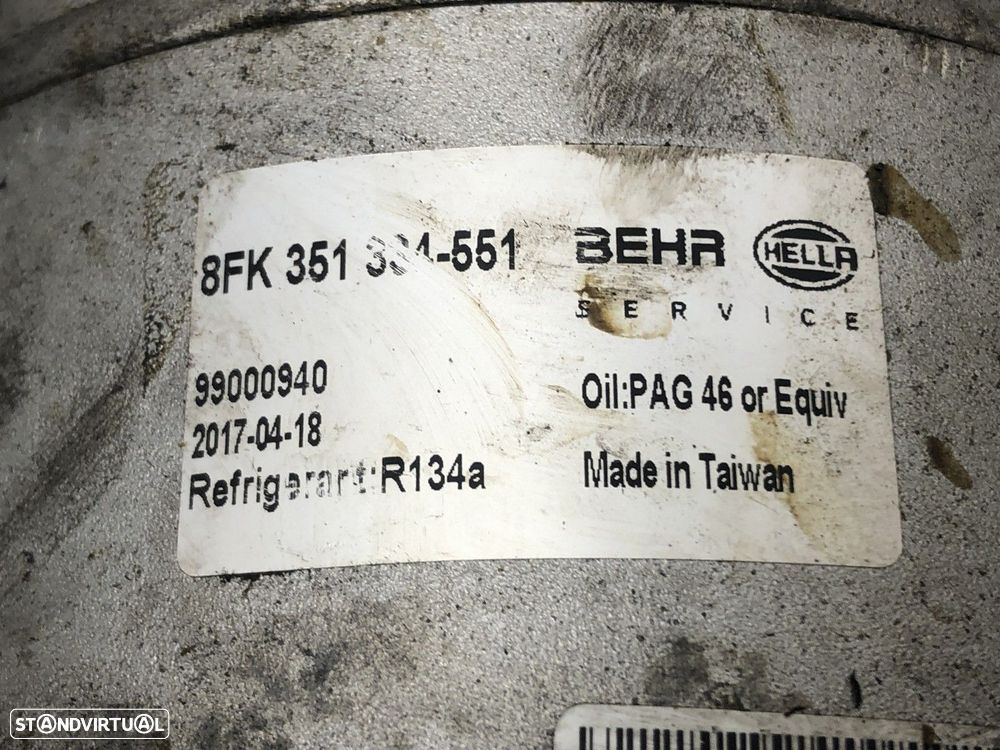 Compressor de ar condicionado Usado VOLVO V70 III 2.0 D | 10.07 - 12.15 REF. 8FK... - 6