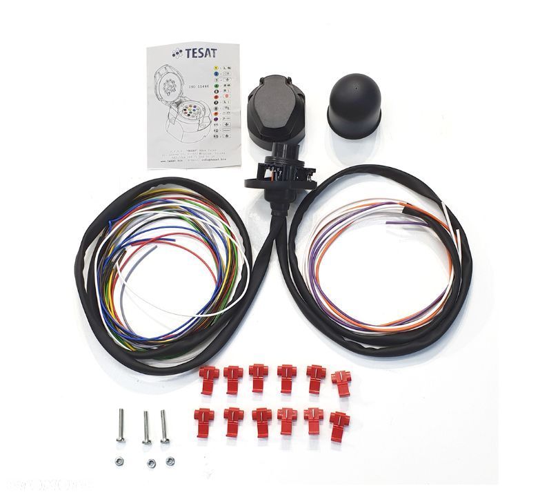 HAK HOLOWNICZY + WIĄZKA + GNIAZDO 13PIN + ADAPTERE 13/7P JEEP GRAND CHEROKEE 2 II WJ WG 99+ LAREDO - 11