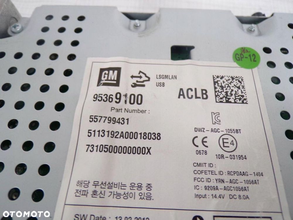 Chevrolet Trax Radio Radioodtwarzacz CD 557799431 - 5