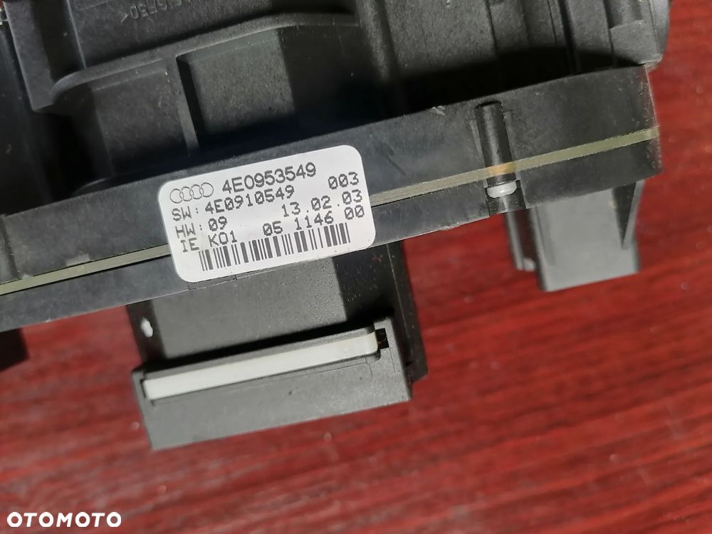 Manetki Przełącznik Przełącznik Zespolony Audi A8 D3 4E0953521 4E0953503B 4E0953549/A - 15