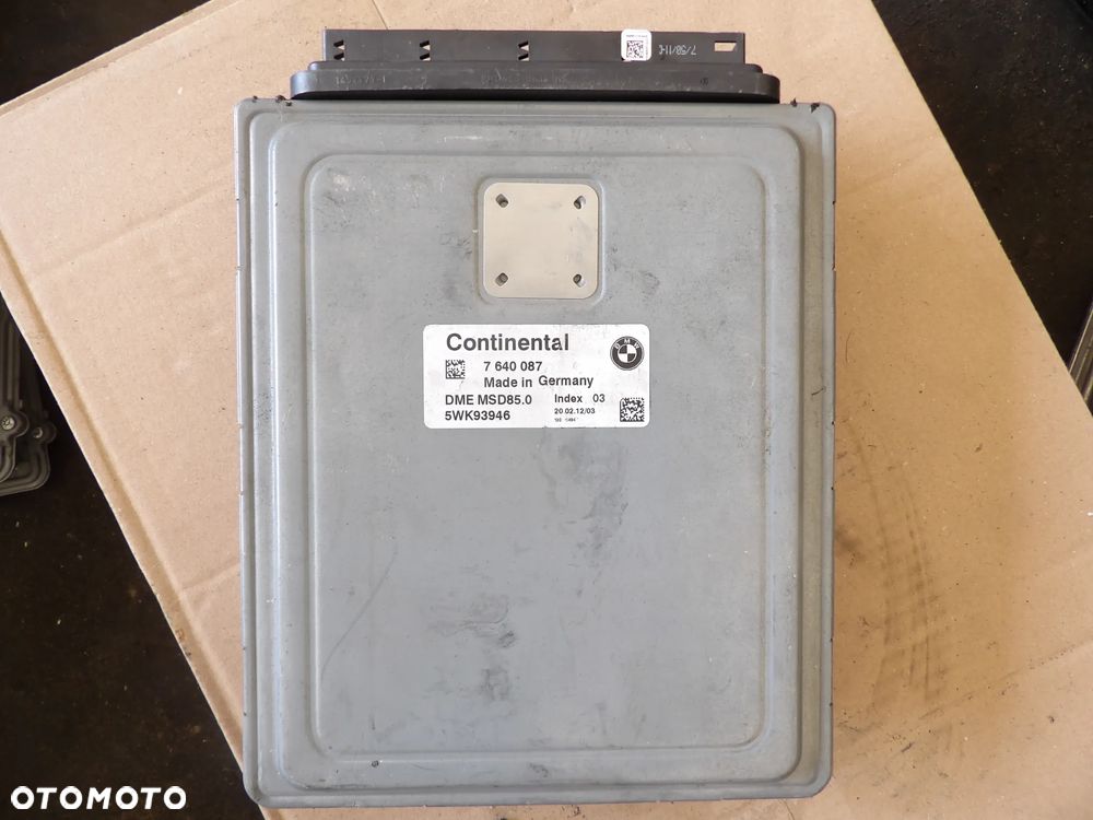 BMW KOMPUTER STEROWNIK SILNIKA - 7640087 - 1