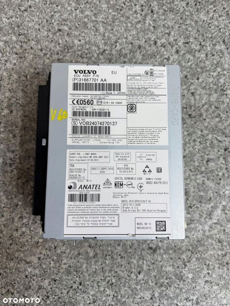radio nawigacja volvo s60 ii v60 i 2011-2018 31667701 - 6