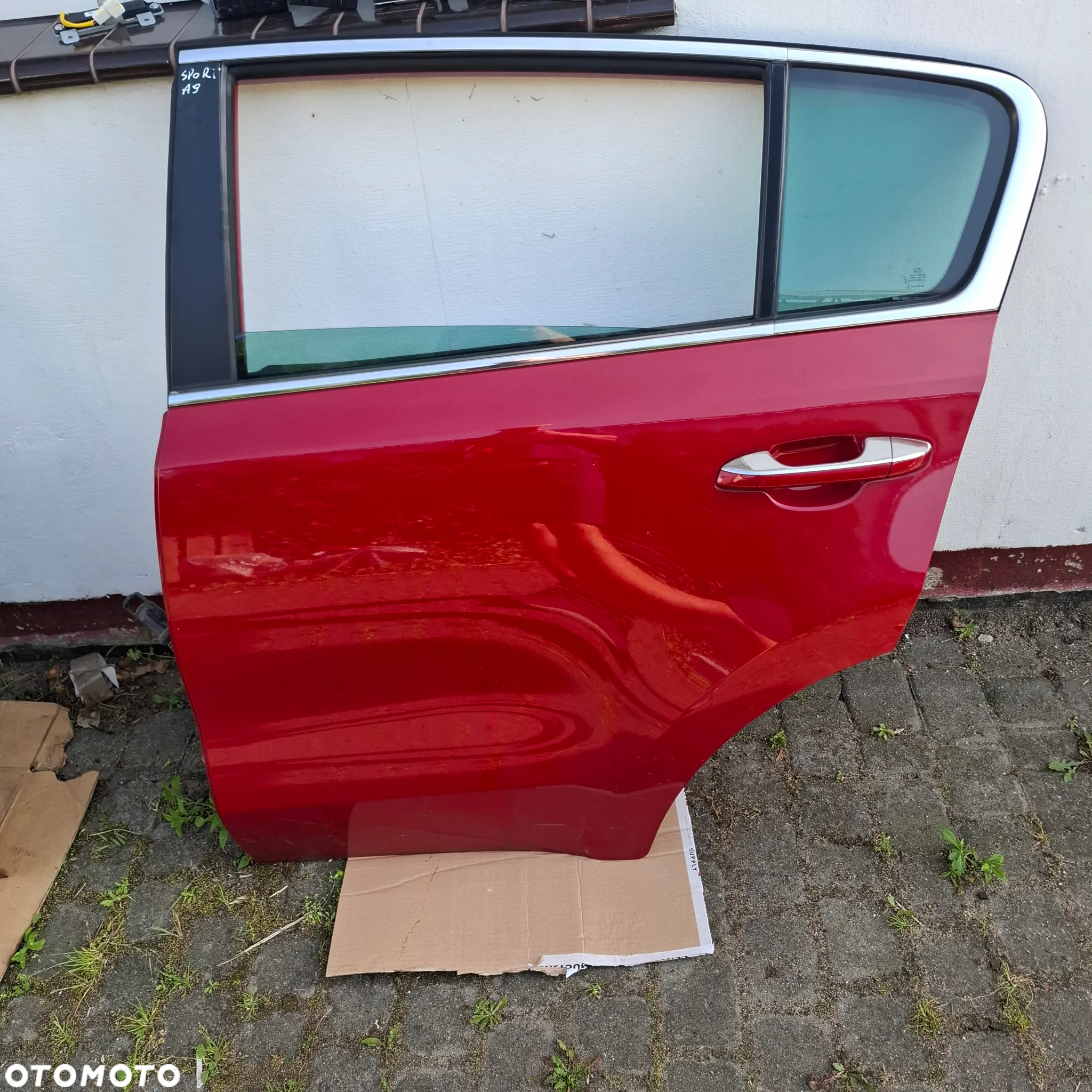 KIA SPORTAGE IV 4 15- 18- DRZWI PRZÓD LEWE TYŁ LEWE LEWA STRONA A9 CZERWONE - 9