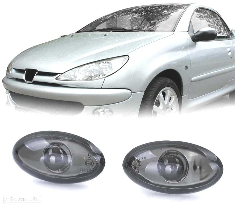 PISCAS LATERAIS PEUGEOT 206 98-09 307 01-05 PRETO - 1