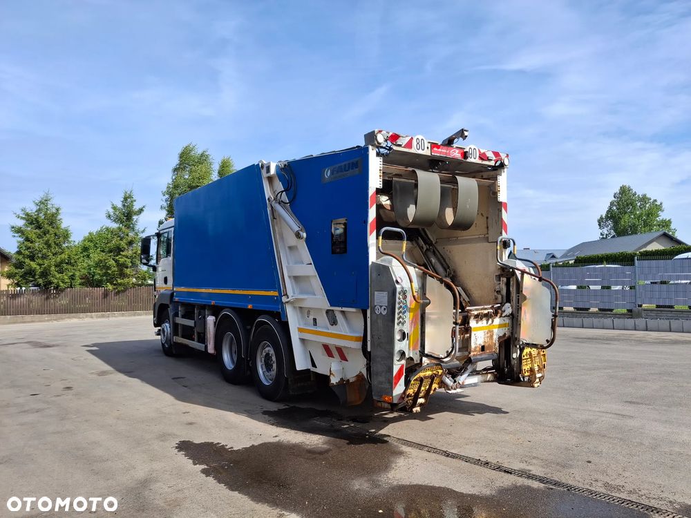 MAN TGS 28.360 Śmieciarka FAUN Environnement Odpady Segregacja 3 Osie Tylna Oś Skrętna Na Poduszkach 2010r - 3