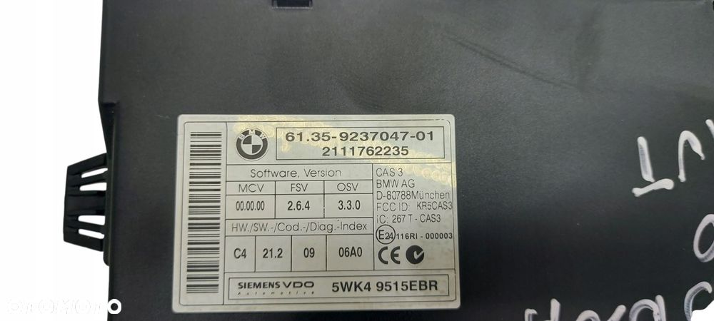 Bmw E90 Lci Zestaw Startowy Komputer Kluczyk Sterownik Cas 1.8I N43 Nr 562 - 4