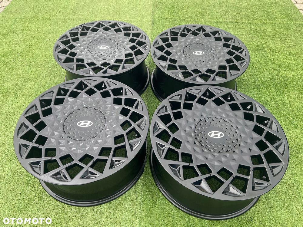 KOMPLET FELG FELGI ALU HYUNDAI IONIQ TUCSON SANTA FE 20 ORYGINALNE TPMS - 4