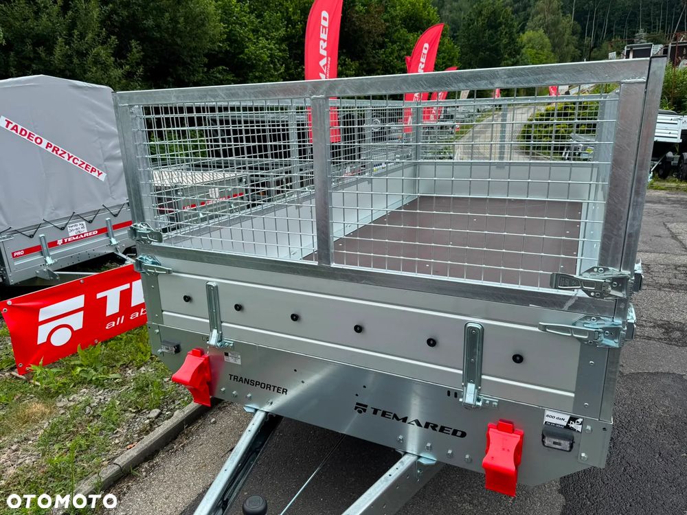 TEMARED TRANSPORTER 3617/2 C 2T + nadstawki siatkowe, najazdy alu - 16