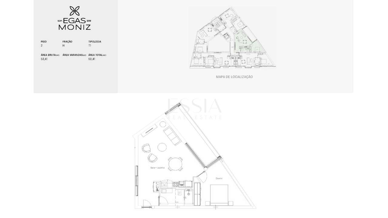 Apartamento T1 no Edifício Egas Moniz 209 - Grande imagem: 5/8