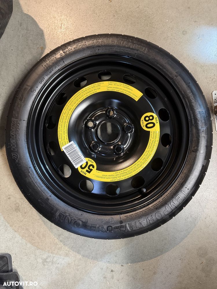 Roata rezerva vw golf 5,6,7 audi a3 8p, 8v, leon - 1