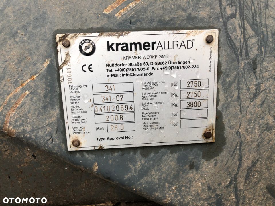Kramer Allrad 280 341-02 Radlader - Części - Zwrotnica