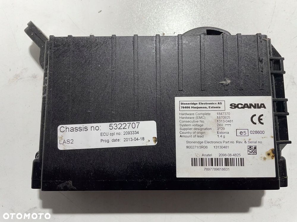 Sterownik Moduł Zamka LAS2 Scania R 2093334 - 1