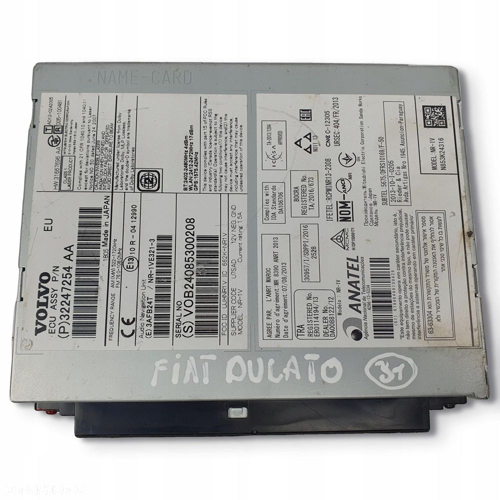 RADIO CD CZYTANIK NAWIGACJI NAVI Volvo V40 II 32247254AA Radioodtwarzacz - 8