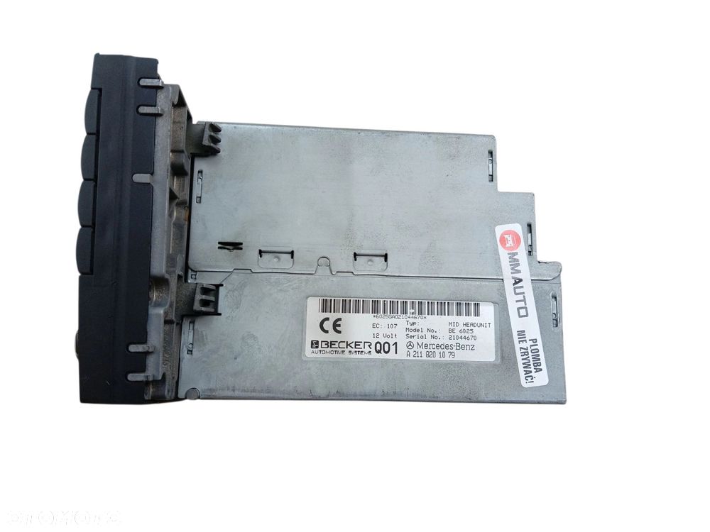 RADIO MERCEDES E W211 (2002-2006) 2.2 CDI 150KM A2118201079 - 2