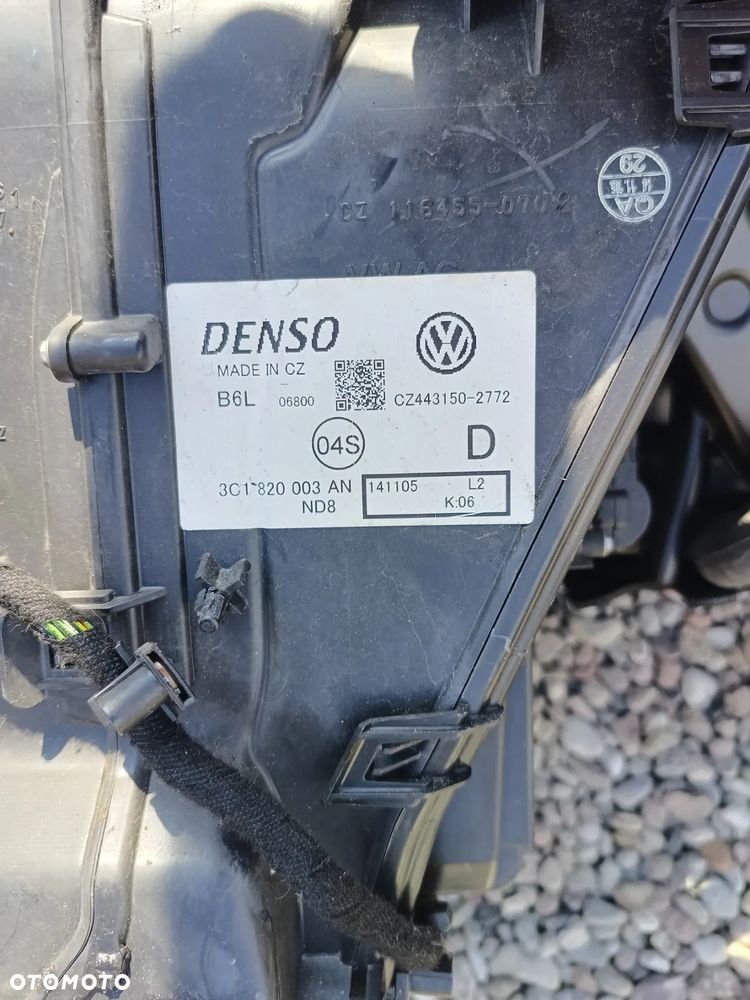 VOLKSWAGEN PASSAT B6 NAGRZEWNICA DMUCHAWA DENSO KOMPLETNA SILNICZKI INSTALACJA WENTYLATOR KLIMATRONIC - 4