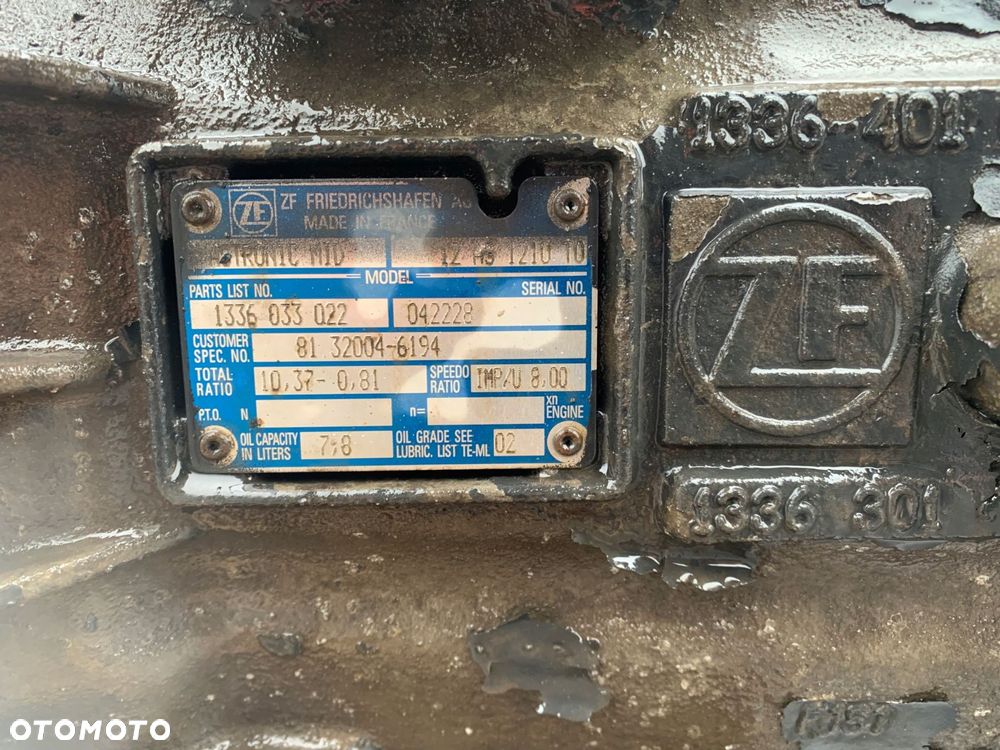 SKRZYNIA BIEGÓW AUTOMAT MAN TGL TGM ZF 12AS1210TO - 6