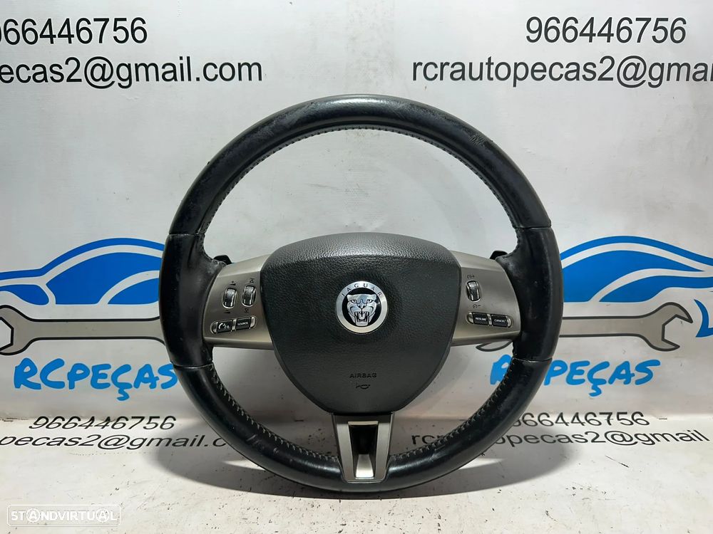 .Volante Pele Patilhas Comandos Multifunções Jaguar XF 1 I X250 2007 - 2015 - 1