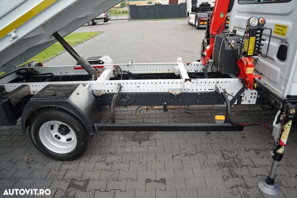 Renault MAXITY 140 DXI / BASCULATOR / + HDS FASSI F22A / CAPACITATE DE RIDICARE 995 KG / ATRACȚIE 5,5 M / IMPORTAT - 8