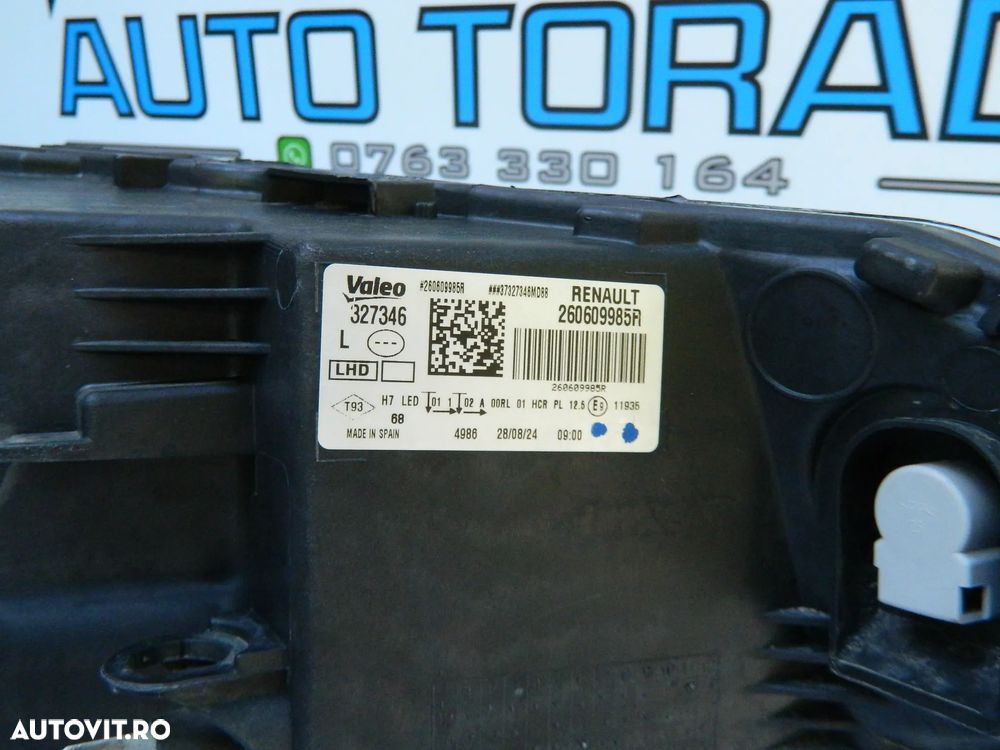 Far stanga cu lupa Renault Megane 4 an 2021 2022 2023 cod 260609985R - 7