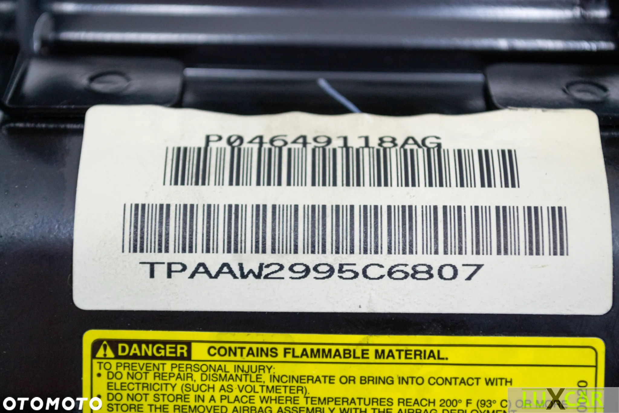 CHRYSLER 300C PODUSZKA POWIETRZNA PASAŻERA DESKI ROZDZIELCZEJ AIRBAG P04649118AG GORLICE - 6