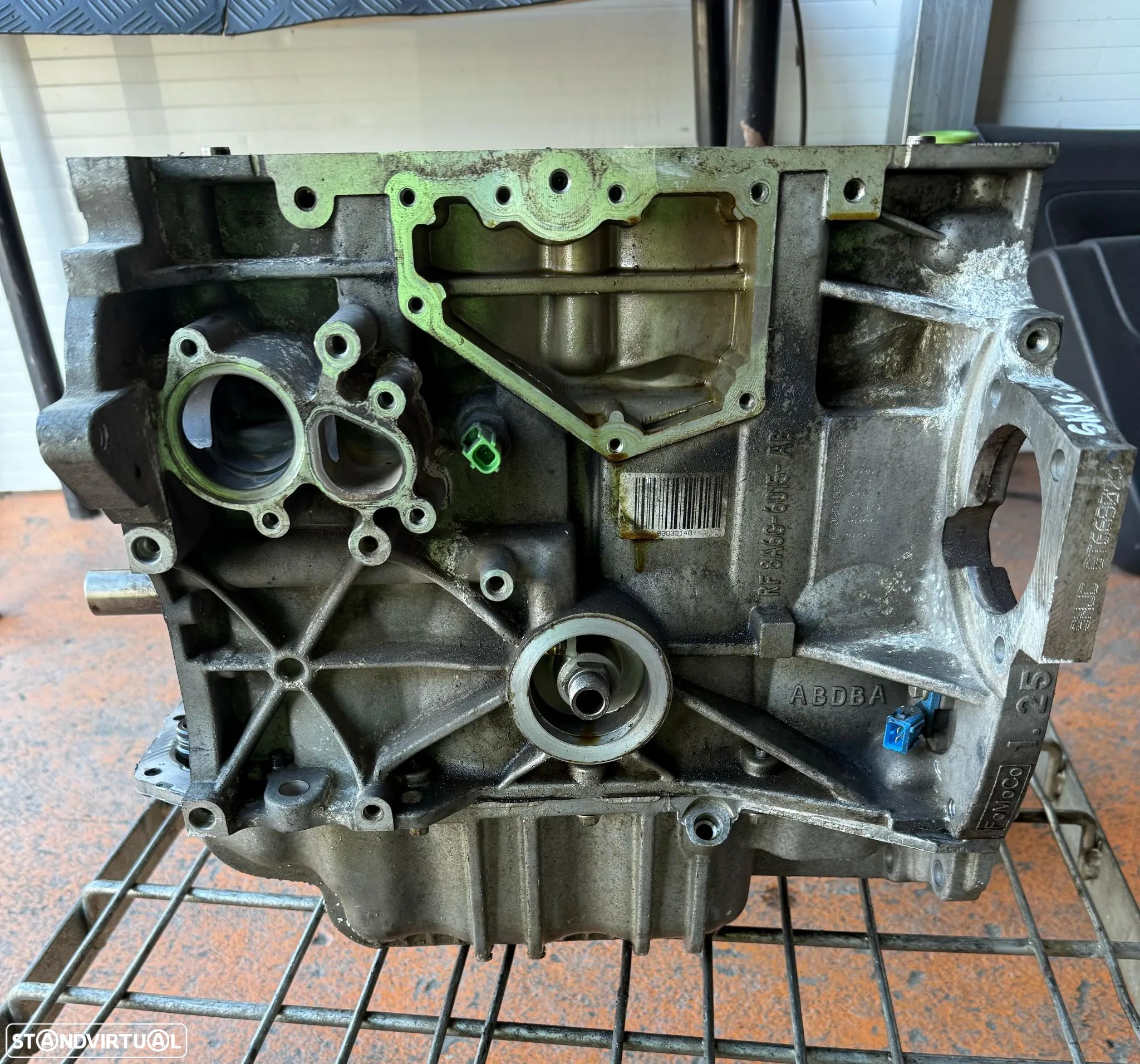 Bloco Do Motor Ford Fiesta VI 1.25i Ref: SNJC - 1