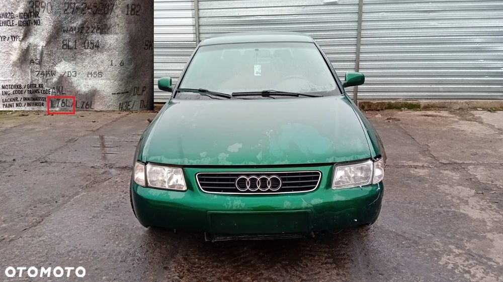 Tylko Części Audi A3 8L 1.6 sr akl 101KM 74kW 3d 96r–00r Lakier LZ6L - 1