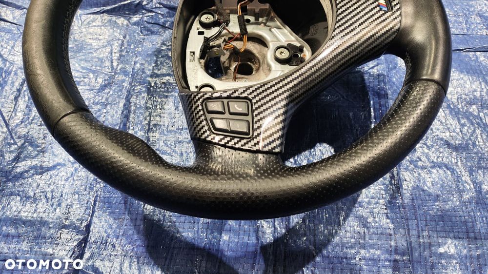 KIEROWNICA MULTIFUNKCYJNA M-PAKIET UCHWYT RĄCZKA DŹWIGNI RĘCZNEGO ZESTAW KOMPLET BMW E90 E91 E92 E93 E81 E82 E87 - 5