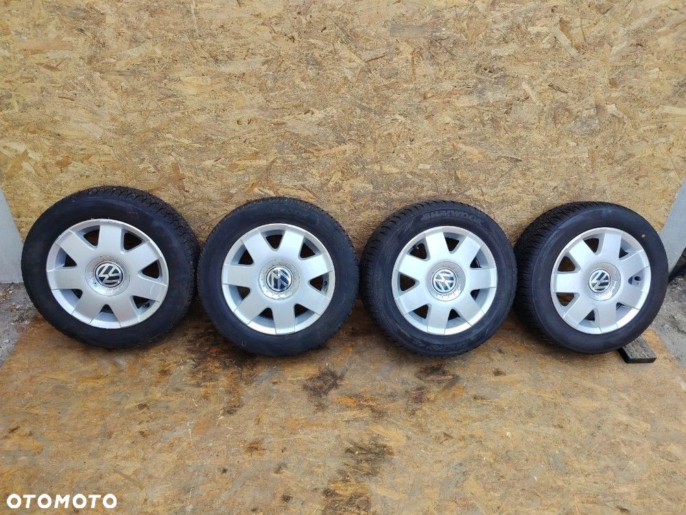 VW BBS 6JX14 5X100 ET43 fi 57,1mm FELGI ALU KOMPLET X4 HANKOOK 185/60R14 - 1