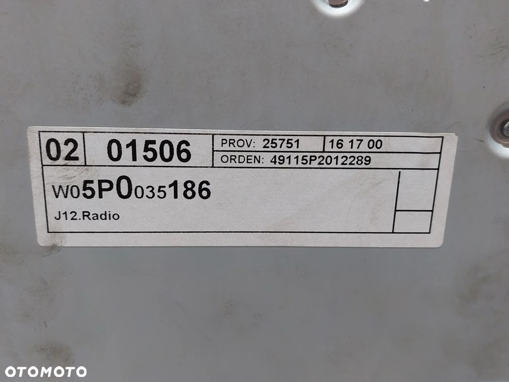 RADIO RCD 310 SEAT LEON MODELOWO 2009-2012 NR 5P0035186 - 4