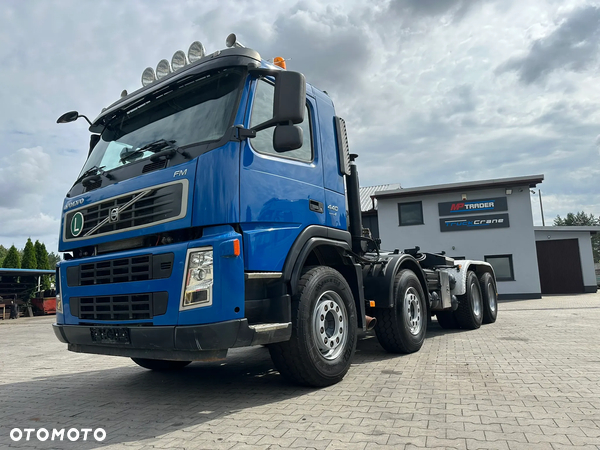 Volvo FM440 8x4 hakowiec Skrzynia HDS Palginger PK29000+JIB+wciagarka
