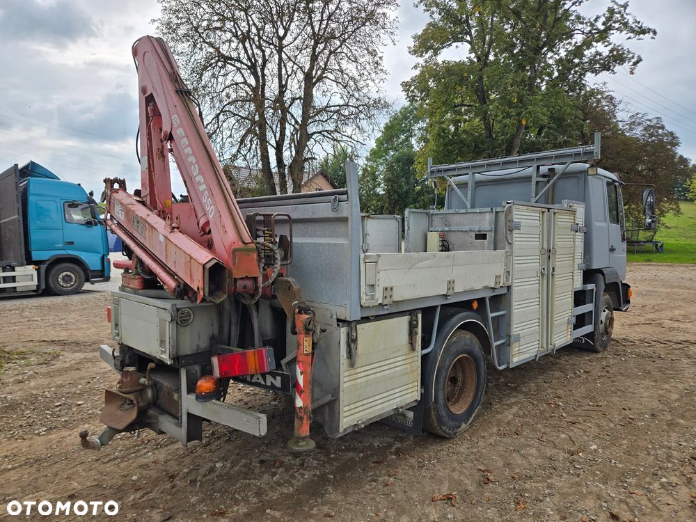MAN 8.163 Skrzynia + Dzwig HDS - 6