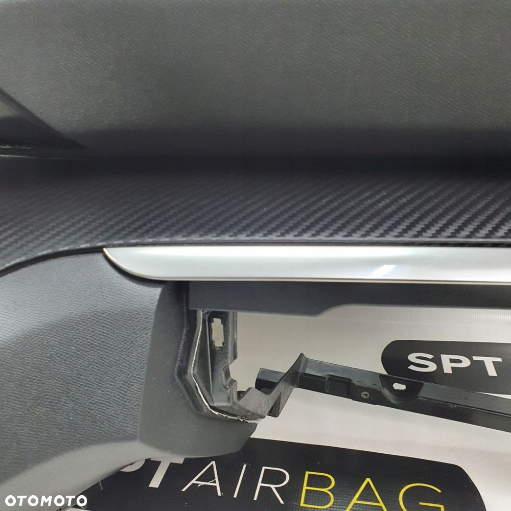 PEUGEOT 3008 CARBON DESKA ROZDZIELCZA KONSOLA KOKPIT PULPIT PODUSZKI AIRBAG AIR BAG PASY KIT SET - 6