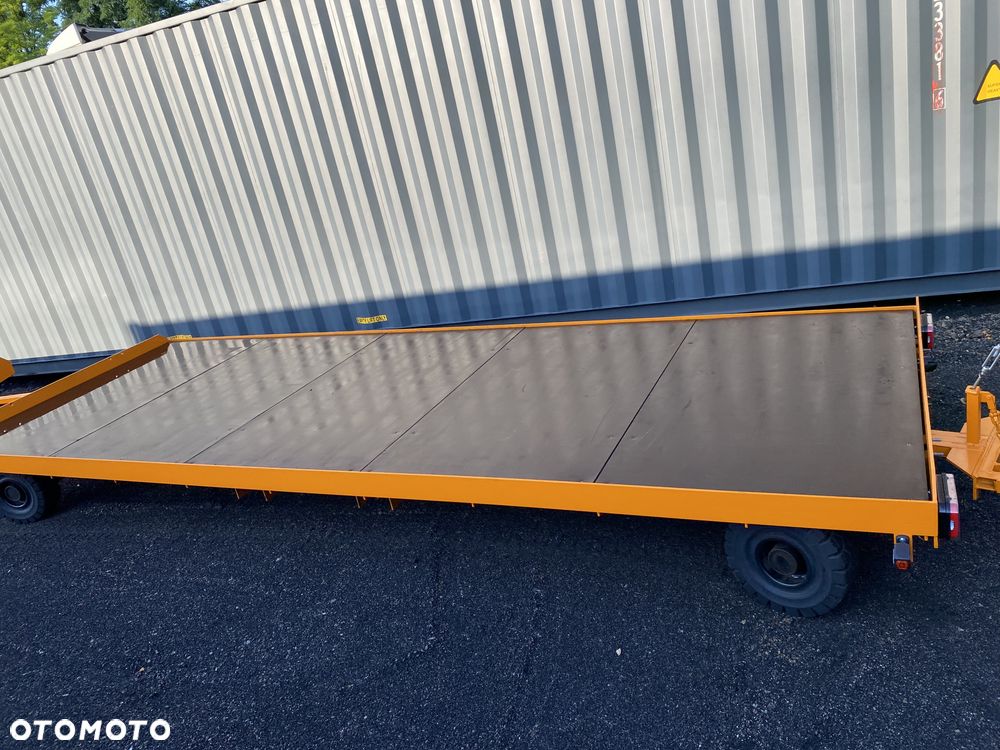 Ackermann Kampmann + Aretz KAMPA niemiecka przyczepa przemysłowa 6 ton  190x550cm dach + plandeka firanka, jak NOWA pociąg transportowy - 6