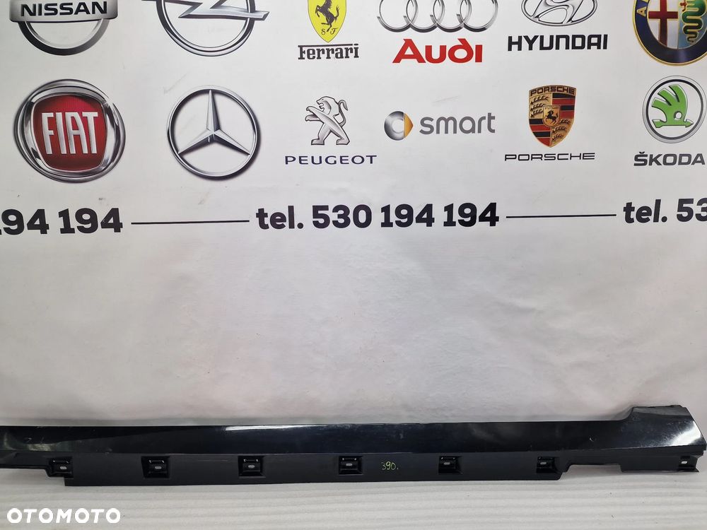VW PASSAT B8 3G0 14- LEWA LISTWA PROGOWA / NAKŁADKA PROGU , KOLOR CZARNY METALIK , NR 3G0853857 , NR AUKCJI PR390 - 1