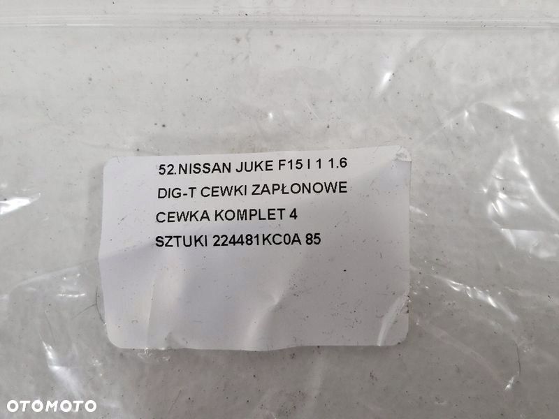 NISSAN JUKE F15 I 1 1.6 DIG-T CEWKI ZAPŁONOWE CEWKA KOMPLET 4 SZTUKI - 7
