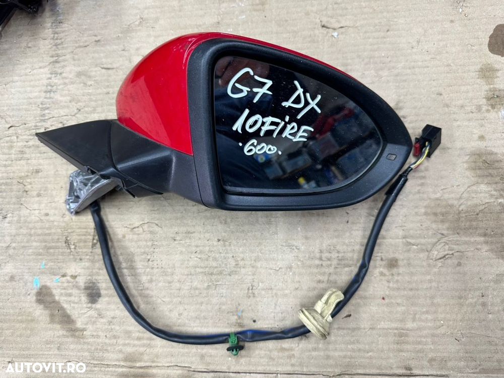 Oglinda laterala dreapta VW GOLF 7 an 2014-2017 cu 10 fire - 1